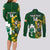 Custom South Africa And Ireland Rugby Couples Matching Long Sleeve Bodycon Dress and Long Sleeve Button Shirts 2023 World Cup Springboks Shamrocks Together - Wonder Print Shop