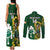 Custom South Africa And Ireland Rugby Couples Matching Tank Maxi Dress and Long Sleeve Button Shirts 2023 World Cup Springboks Shamrocks Together - Wonder Print Shop