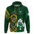 Custom South Africa And Ireland Rugby Hoodie 2023 World Cup Springboks Shamrocks Together - Wonder Print Shop