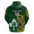 Custom South Africa And Ireland Rugby Hoodie 2023 World Cup Springboks Shamrocks Together - Wonder Print Shop