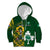 Custom South Africa And Ireland Rugby Kid Hoodie 2023 World Cup Springboks Shamrocks Together - Wonder Print Shop