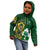 Custom South Africa And Ireland Rugby Kid Hoodie 2023 World Cup Springboks Shamrocks Together - Wonder Print Shop