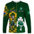 Custom South Africa And Ireland Rugby Long Sleeve Shirt 2023 World Cup Springboks Shamrocks Together - Wonder Print Shop