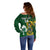 Custom South Africa And Ireland Rugby Off Shoulder Sweater 2023 World Cup Springboks Shamrocks Together - Wonder Print Shop