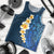 Blue Polynesia Men Tank Top Plumeria Tropical Leaves With Galaxy Polynesian Art - Wonder Print Shop