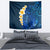 blue-polynesia-tapestry-plumeria-tropical-leaves-with-galaxy-polynesian-art