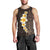 Brown Polynesia Men Tank Top Plumeria Tropical Leaves With Galaxy Polynesian Art - Wonder Print Shop