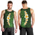 Green Polynesia Men Tank Top Plumeria Tropical Leaves With Galaxy Polynesian Art - Wonder Print Shop