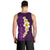 Purple Tropical Plumeria With Galaxy Polynesian Art Men Tank Top - Wonder Print Shop