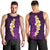 Purple Tropical Plumeria With Galaxy Polynesian Art Men Tank Top - Wonder Print Shop