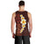 Red Tropical Plumeria With Galaxy Polynesian Art Men Tank Top - Wonder Print Shop