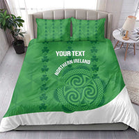 Custom Northern Ireland Bedding Set Go Green and White Army