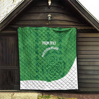 Custom Northern Ireland Quilt Go Green and White Army