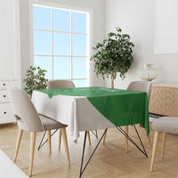 Custom Northern Ireland Tablecloth Go Green and White Army