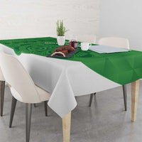 Custom Northern Ireland Tablecloth Go Green and White Army