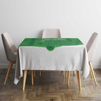 Custom Northern Ireland Tablecloth Go Green and White Army