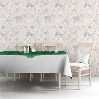 Custom Northern Ireland Tablecloth Go Green and White Army