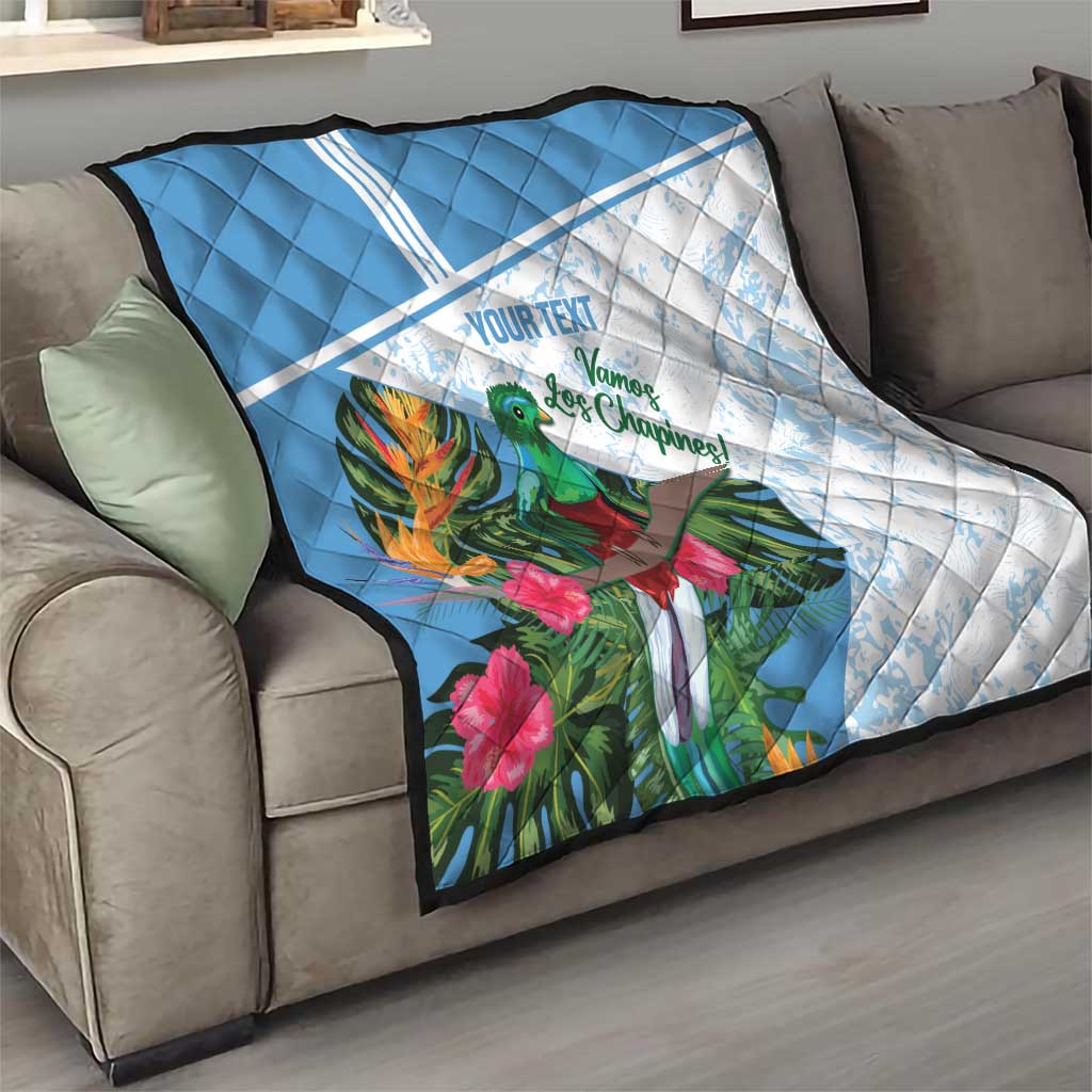 Custom Guatemala Football Quilt Vamos Los Chapines!