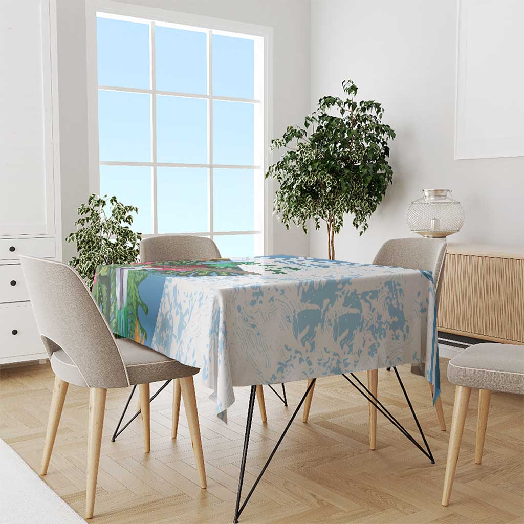 Custom Guatemala Football Tablecloth Vamos Los Chapines!