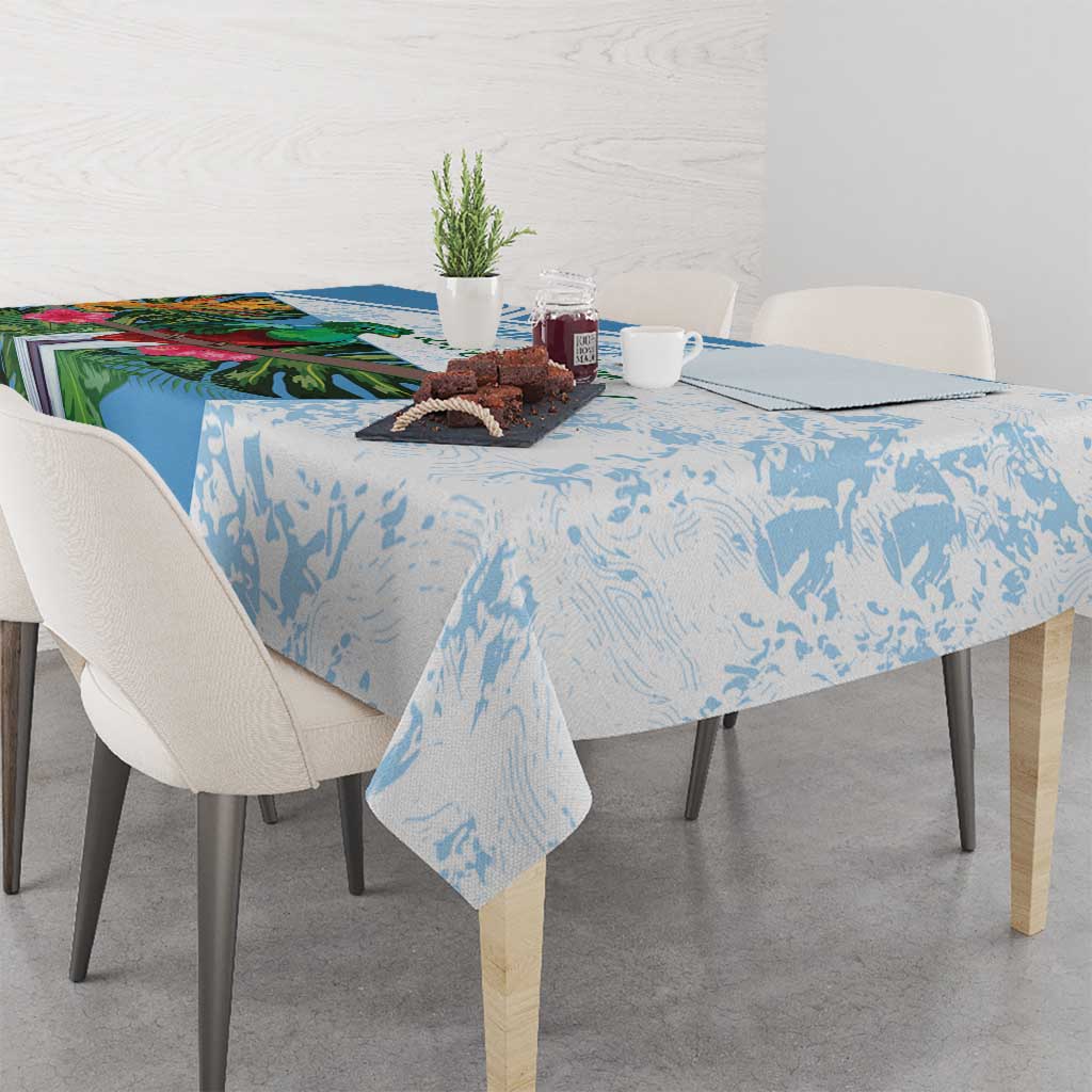 Custom Guatemala Football Tablecloth Vamos Los Chapines!