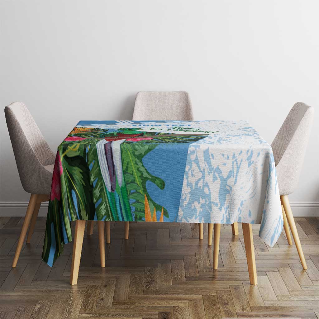 Custom Guatemala Football Tablecloth Vamos Los Chapines!