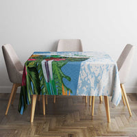 Custom Guatemala Football Tablecloth Vamos Los Chapines!