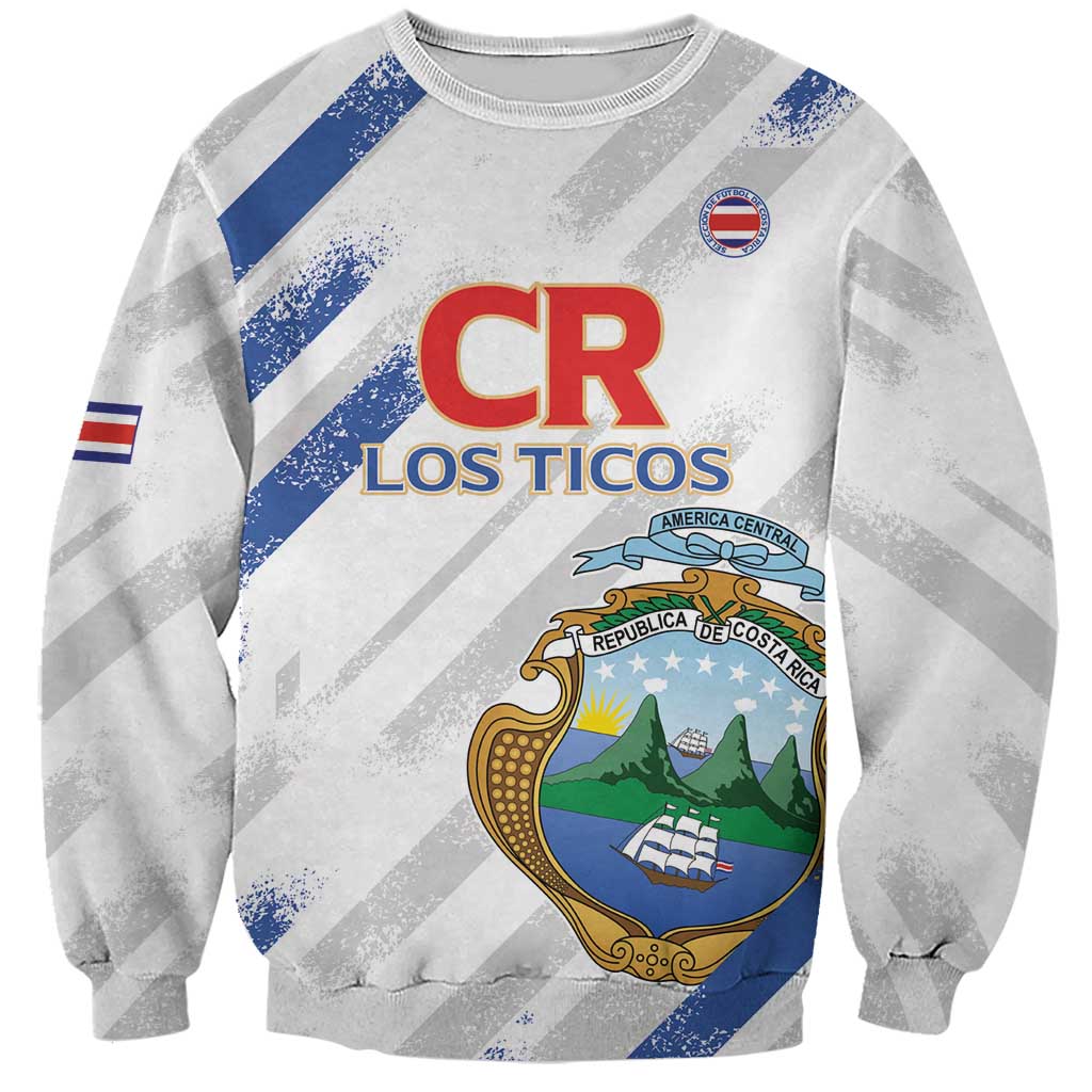 Custom Costa Rica Football Sweatshirt Go Champions Los Ticos