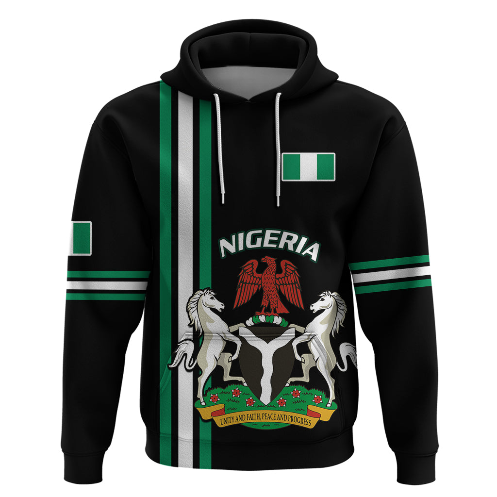 Nigeria Hoodie Nigeria Coat Of Arms Simple Style - Wonder Print Shop