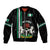 Personalised Nigeria Sleeve Zip Bomber Jacket Nigeria Coat Of Arms Simple Style - Wonder Print Shop