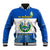 El Salvador Baseball Jacket Coat Of Arms Mix Flor De Izote - Wonder Print Shop