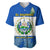 El Salvador Baseball Jersey Coat Of Arms Mix Flor De Izote - Wonder Print Shop