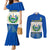 el-salvador-couples-matching-mermaid-dress-and-long-sleeve-button-shirts-coat-of-arms-mix-flor-de-izote