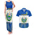 El Salvador Couples Matching Tank Maxi Dress And Hawaiian Shirt Coat Of Arms Mix Flor De Izote - Wonder Print Shop