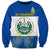 El Salvador Sweatshirt Coat Of Arms Mix Flor De Izote - Wonder Print Shop