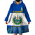 El Salvador Wearable Blanket Hoodie Coat Of Arms Mix Flor De Izote - Wonder Print Shop