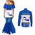 custom-el-salvador-couples-matching-mermaid-dress-and-long-sleeve-button-shirts-coat-of-arms-mix-flor-de-izote