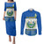 Custom El Salvador Couples Matching Puletasi Dress and Long Sleeve Button Shirts Coat Of Arms Mix Flor De Izote - Wonder Print Shop