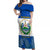 Custom El Salvador Off Shoulder Maxi Dress Coat Of Arms Mix Flor De Izote - Wonder Print Shop