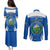 El Salvador Independence Day Couples Matching Puletasi Dress and Long Sleeve Button Shirts Torogoz With Coat Of Arms Proud - Wonder Print Shop