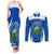 El Salvador Independence Day Couples Matching Tank Maxi Dress and Long Sleeve Button Shirts Torogoz With Coat Of Arms Proud - Wonder Print Shop