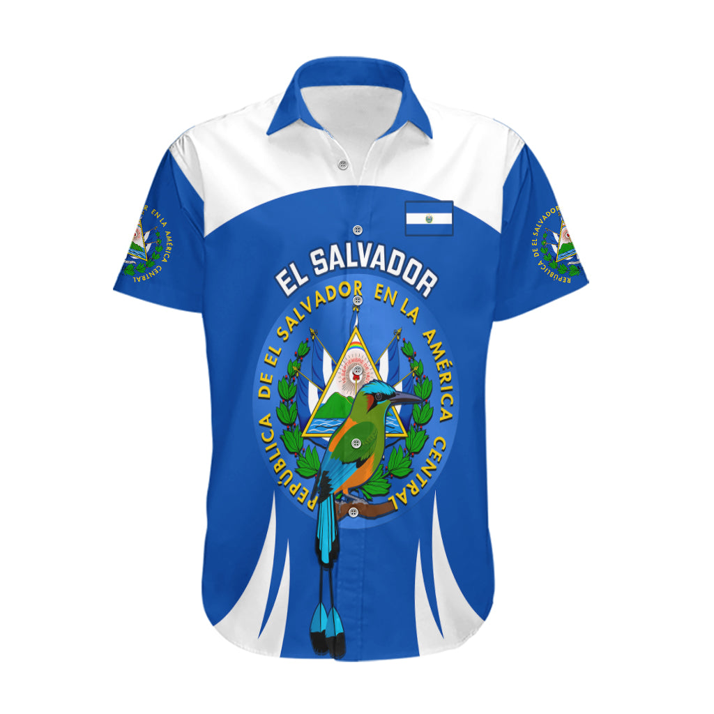 El Salvador Independence Day Hawaiian Shirt Torogoz With Coat Of Arms Proud - Wonder Print Shop