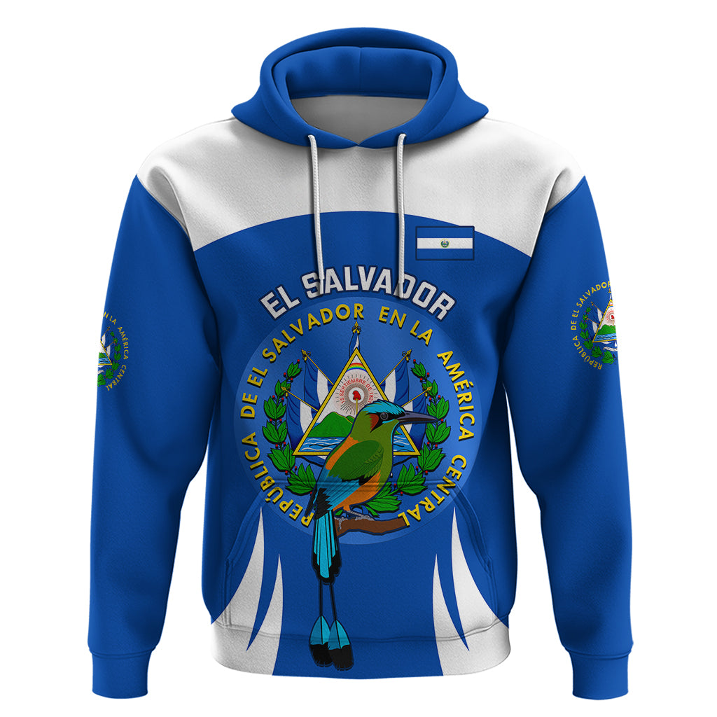 El Salvador Independence Day Hoodie Torogoz With Coat Of Arms Proud - Wonder Print Shop