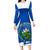 El Salvador Independence Day Long Sleeve Bodycon Dress Torogoz With Coat Of Arms Proud - Wonder Print Shop