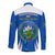 El Salvador Independence Day Long Sleeve Button Shirt Torogoz With Coat Of Arms Proud - Wonder Print Shop