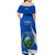 El Salvador Independence Day Off Shoulder Maxi Dress Torogoz With Coat Of Arms Proud - Wonder Print Shop