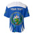 Custom El Salvador Independence Day Baseball Jersey Torogoz With Coat Of Arms Proud - Wonder Print Shop