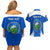 Custom El Salvador Independence Day Couples Matching Off Shoulder Short Dress and Hawaiian Shirt Torogoz With Coat Of Arms Proud - Wonder Print Shop