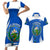 Custom El Salvador Independence Day Couples Matching Short Sleeve Bodycon Dress and Hawaiian Shirt Torogoz With Coat Of Arms Proud - Wonder Print Shop