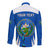 Custom El Salvador Independence Day Long Sleeve Button Shirt Torogoz With Coat Of Arms Proud - Wonder Print Shop