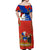 Chile Independence Day Off Shoulder Maxi Dress Chilean Copihue Felices Fiestas Patrias - Wonder Print Shop